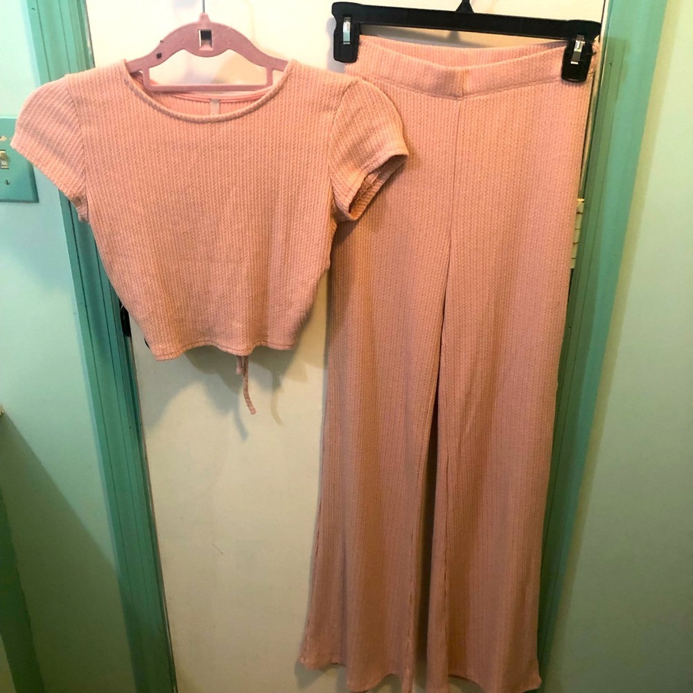 Bijou two piece crop top pant set